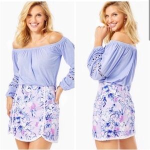lilly pulitzer patty skort light lilac verbena size 10